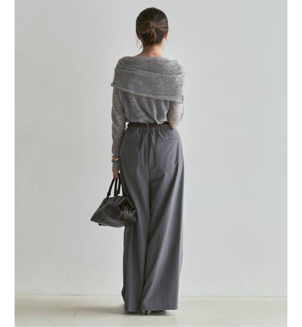 NOBLE「《追加予約・新色あり》T/W3タックワイドパンツ」|スラックス|