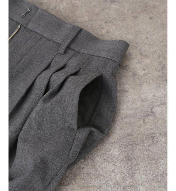 NOBLE「《追加予約・新色あり》T/W3タックワイドパンツ」|スラックス|