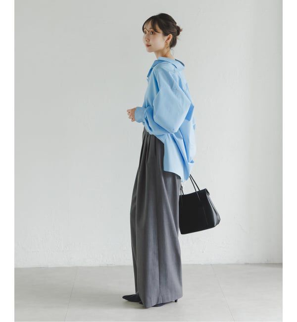 NOBLE「《追加予約・新色あり》T/W3タックワイドパンツ」|スラックス|