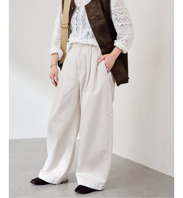 FRAMeWORK「≪新色 / 追加予約≫SLOUCHY LIGHT CHINO パンツ 3」|チノ|