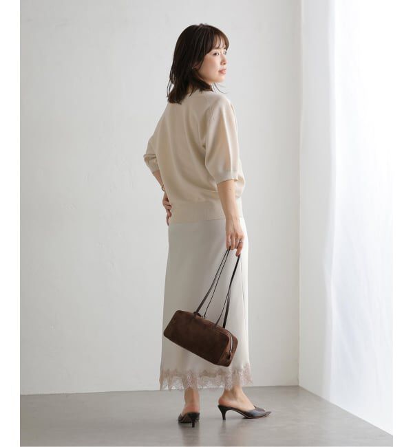  「【洗える】接結シアー半袖カーディガン」|カーディガン|