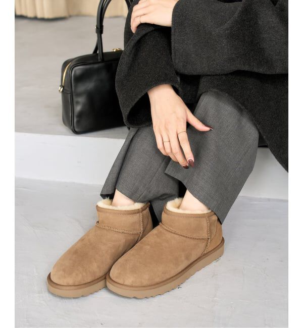  「《追加予約》UGG/アグ W CLASSIC ULTRA MINI」|ショートブーツ|ブラウン