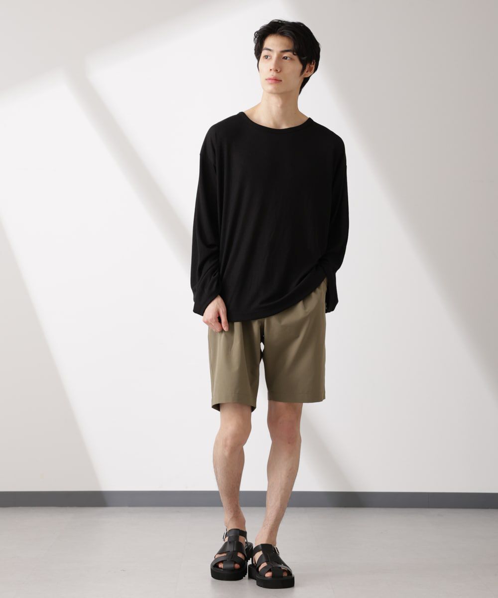 NANO universe「WEB限定/セミシアークルーネックプルオーバー 長袖」|Tシャツ・カットソー|