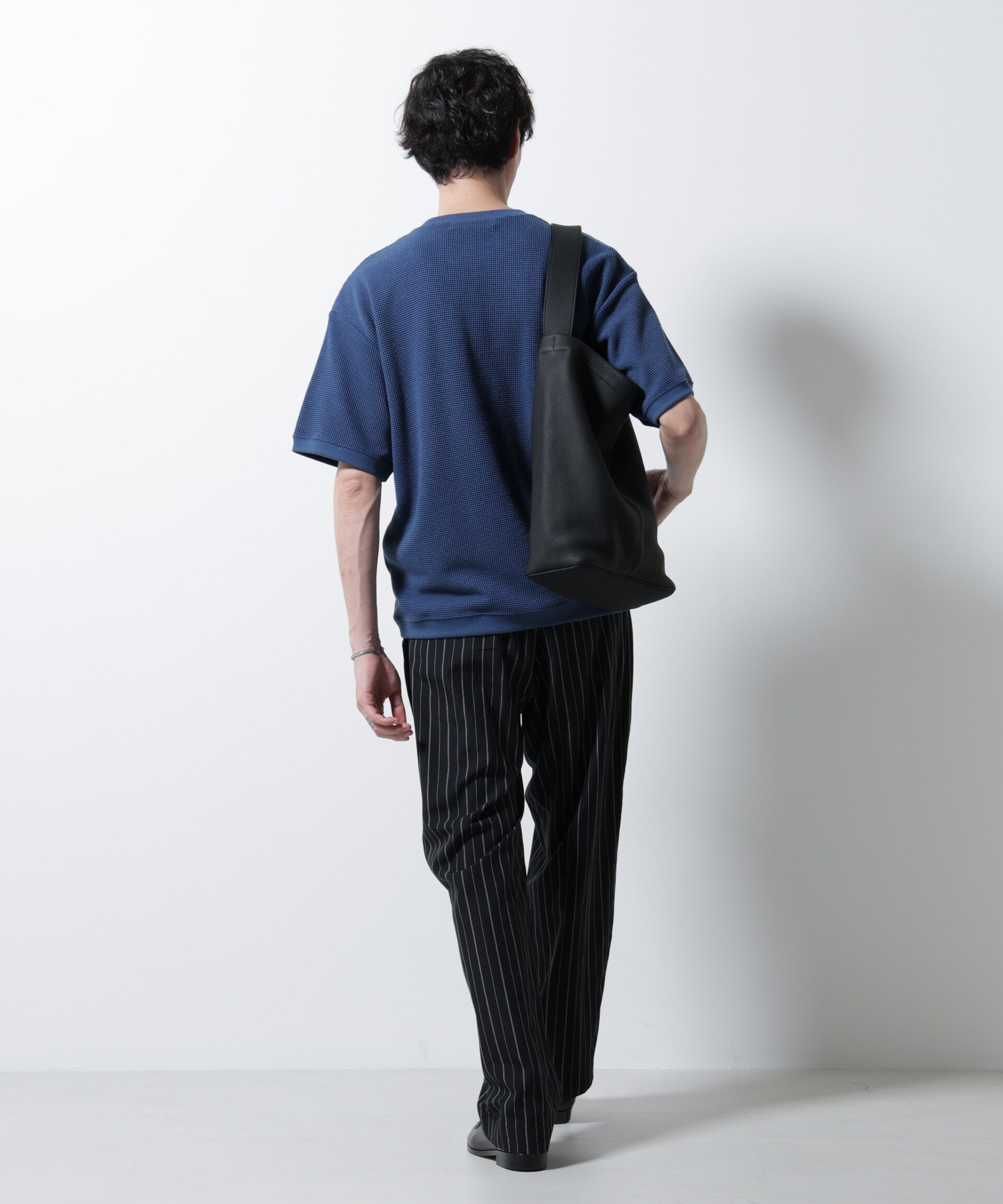 NANO universe「テックワッフルクルーネックTシャツ 半袖」|Tシャツ・カットソー|