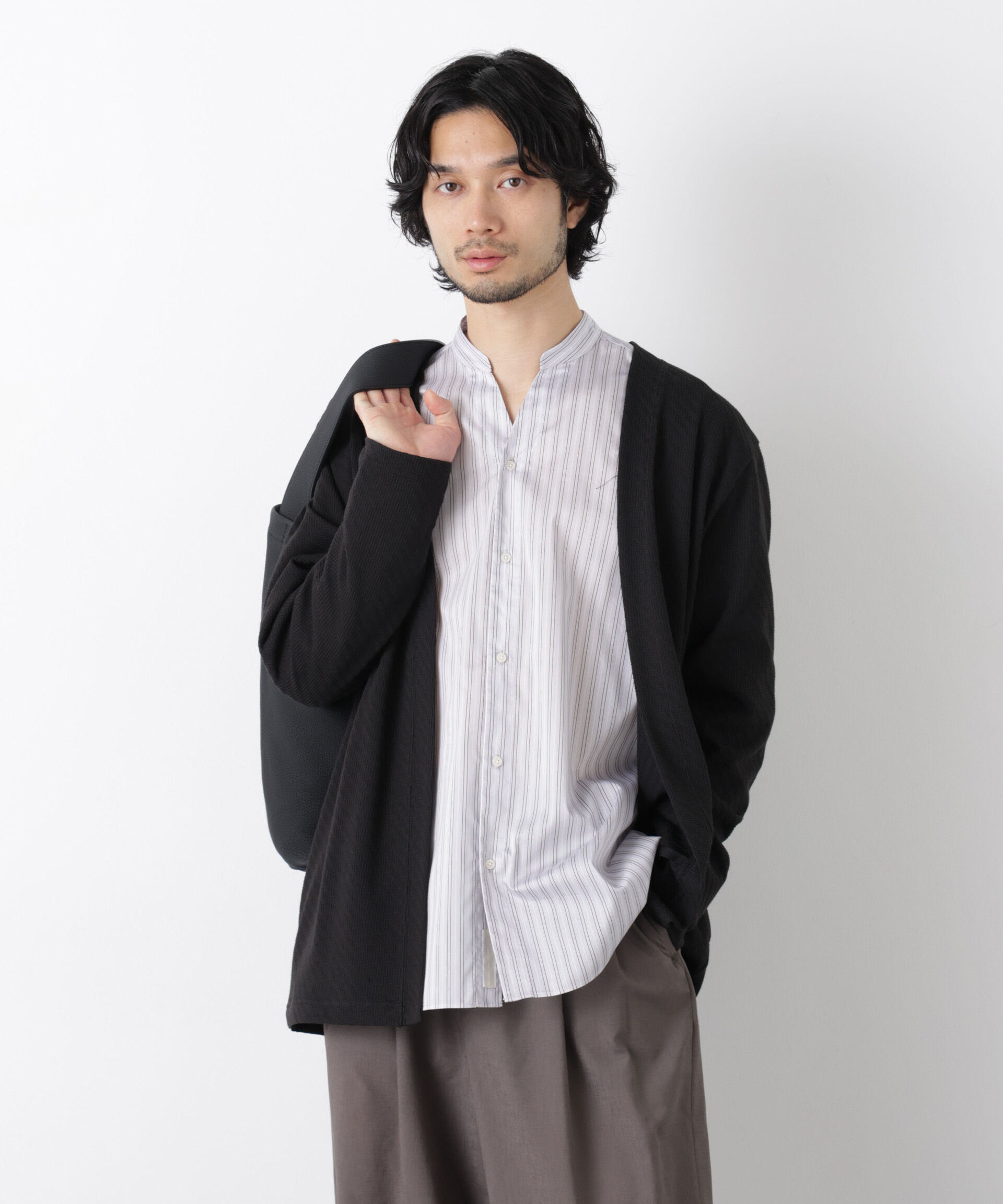 nano･universe「リンクスジャガードトッパーカーディガン」|Tシャツ・カットソー|