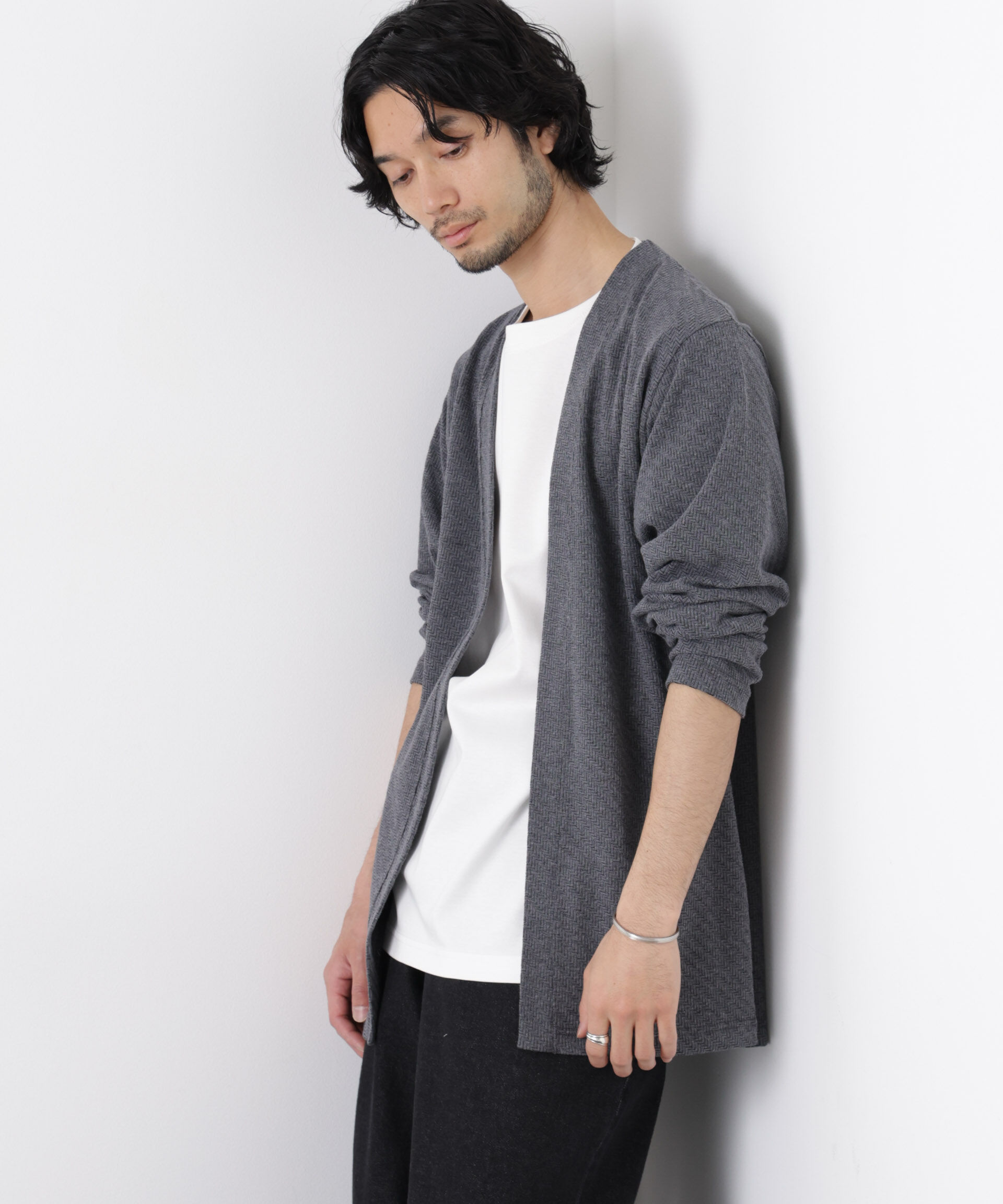 nano･universe「リンクスジャガードトッパーカーディガン」|Tシャツ・カットソー|
