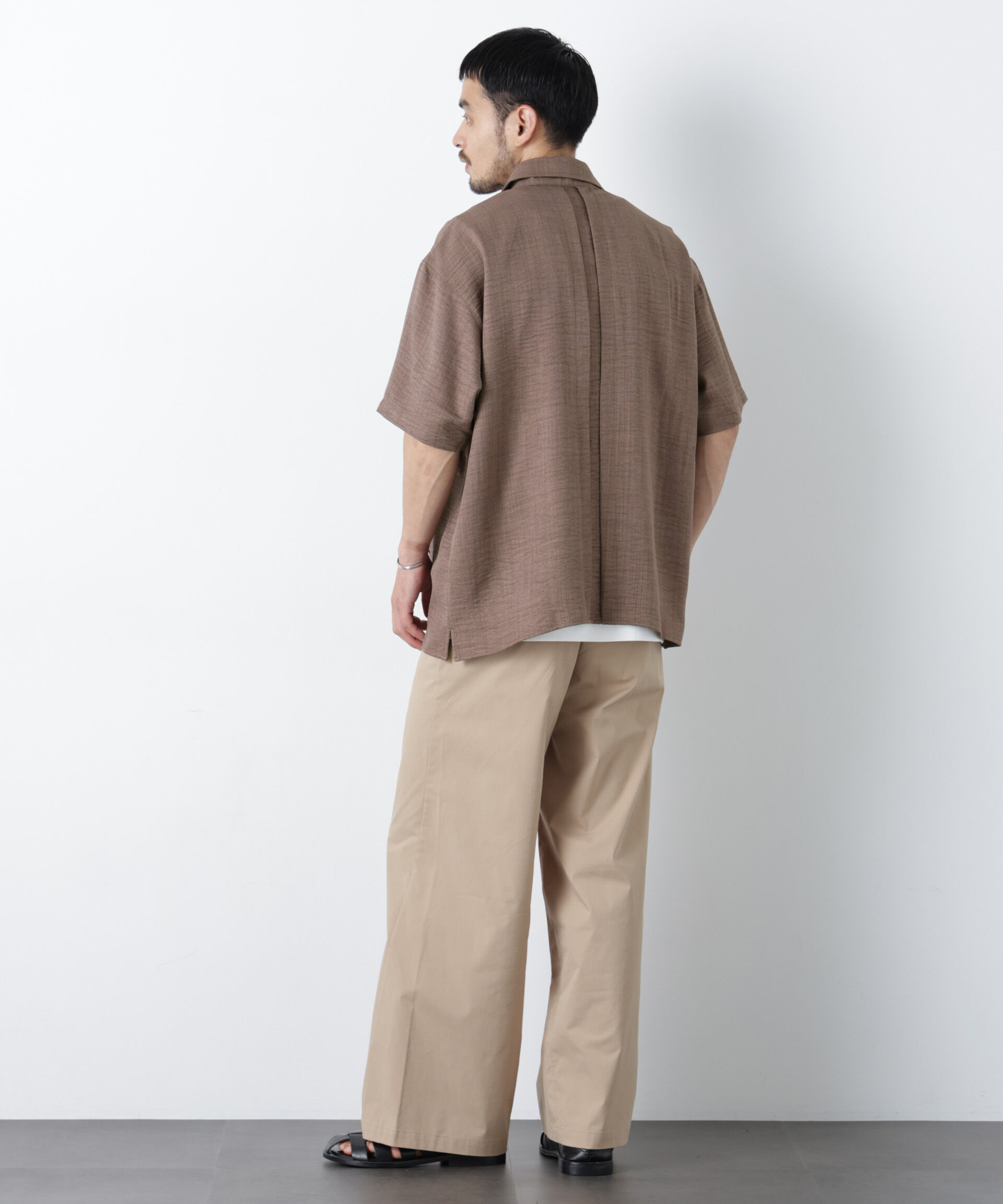 nano･universe「NORMANBROS別注 ワッシャーシャツ半袖」|シャツ・ブラウス|