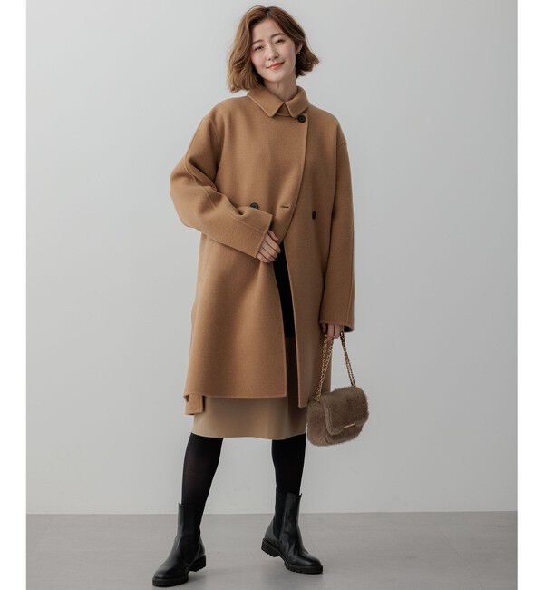 23区「【WEB&一部店舗限定カラーあり/洗える】ミラノリブ バイカラーニットワンピース」|ワンピース|