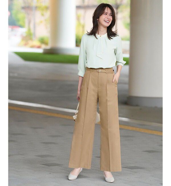 ANY SIS「ツイステッドクリアチノワイド パンツ」|その他|