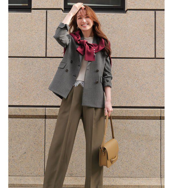 ANY SIS「レースヘムニット&times;ツイードスカートSET」|スーツ|