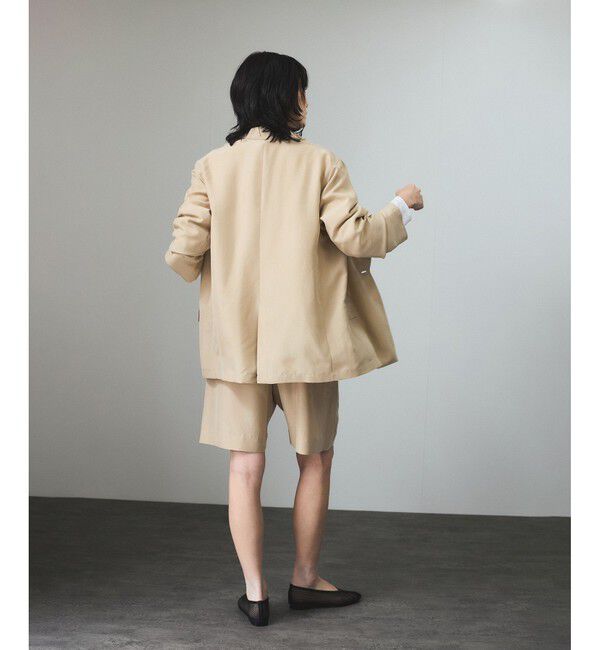SALON adam et rope'「[25SS]GENTLE SILK ジャケット【セットアップ対応・洗える】」|テーラードジャケット|