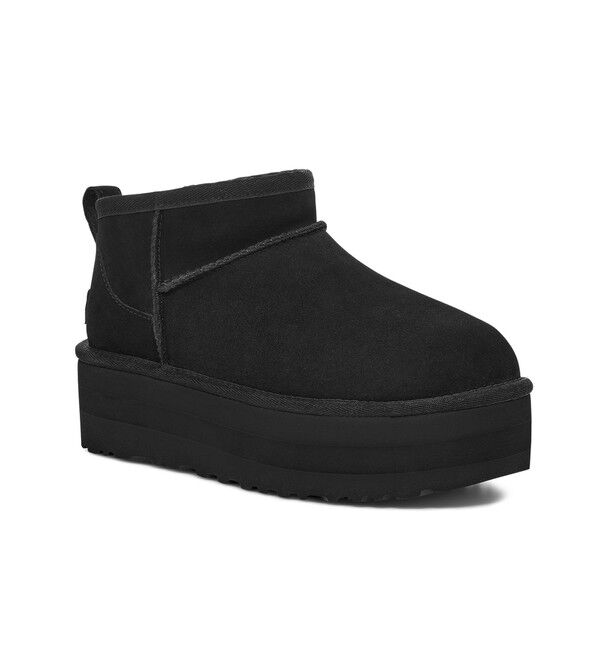 ADAM ET ROPE'「【UGG(アグ)】W CLASSIC ULTRA MINI PLATFORM」|ロングブーツ|