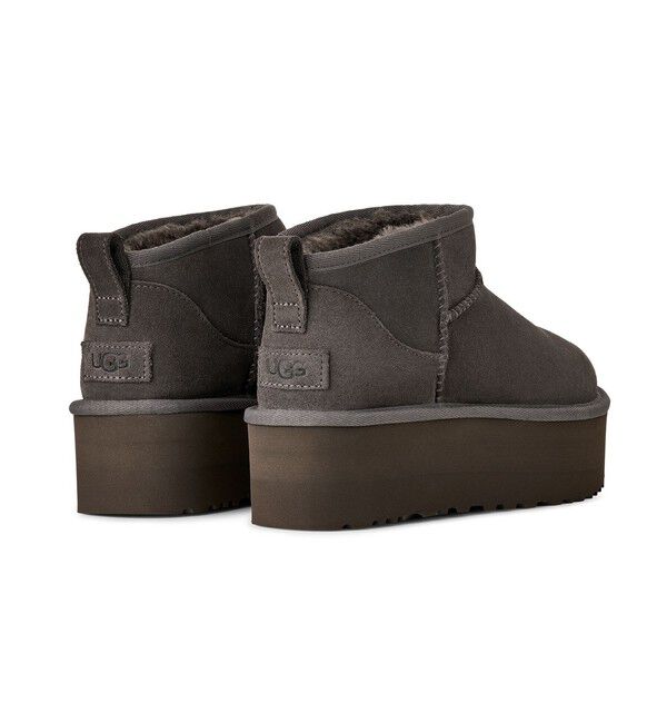 ADAM ET ROPE'「【UGG(アグ)】W CLASSIC ULTRA MINI PLATFORM」|ロングブーツ|