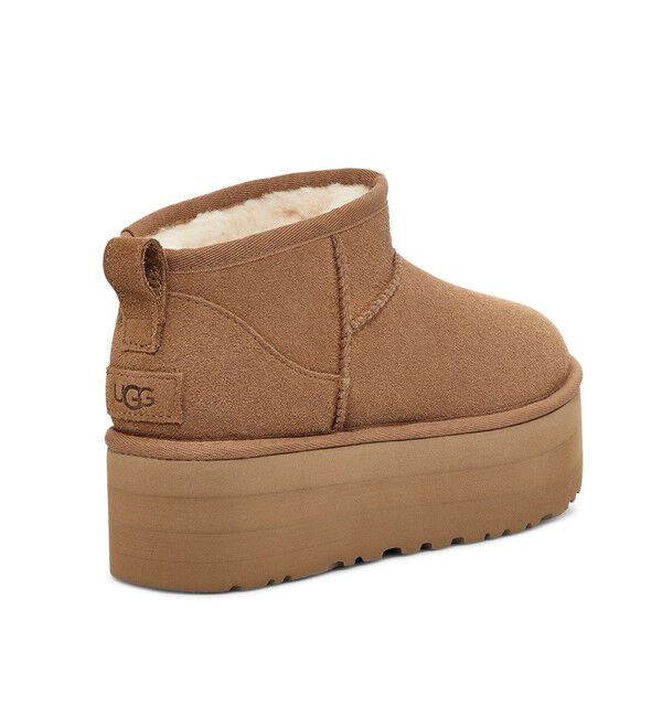 ADAM ET ROPE'「【UGG(アグ)】W CLASSIC ULTRA MINI PLATFORM」|ロングブーツ|