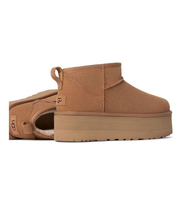 ADAM ET ROPE'「【UGG(アグ)】W CLASSIC ULTRA MINI PLATFORM」|ロングブーツ|