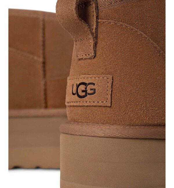 ADAM ET ROPE'「【UGG(アグ)】W CLASSIC ULTRA MINI PLATFORM」|ロングブーツ|