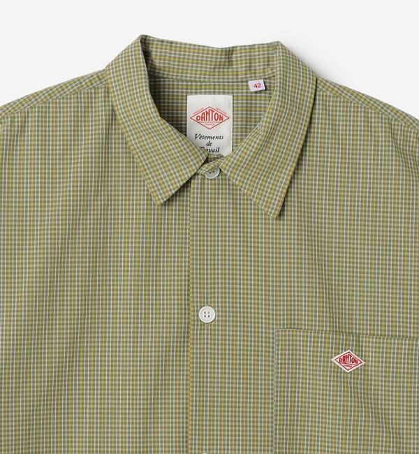 DANTON「DANTON | ボイルポプリン 半袖ワークシャツ MEN」|シャツ・ブラウス|