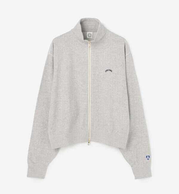 ORCIVAL「ORCIVAL | コットン裏毛 スタンドカラージップジャケット WOMEN」|スウェット・ジャージ|GREY