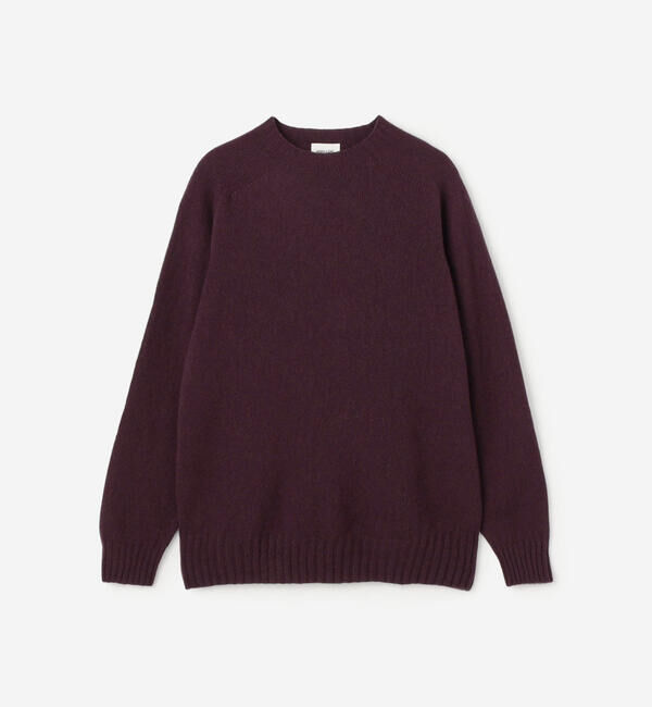 Morris & Sons「MORRIS & SONS | ジーロンラム クルーネックニット MEN」|ニット・セーター|PURPLE系1