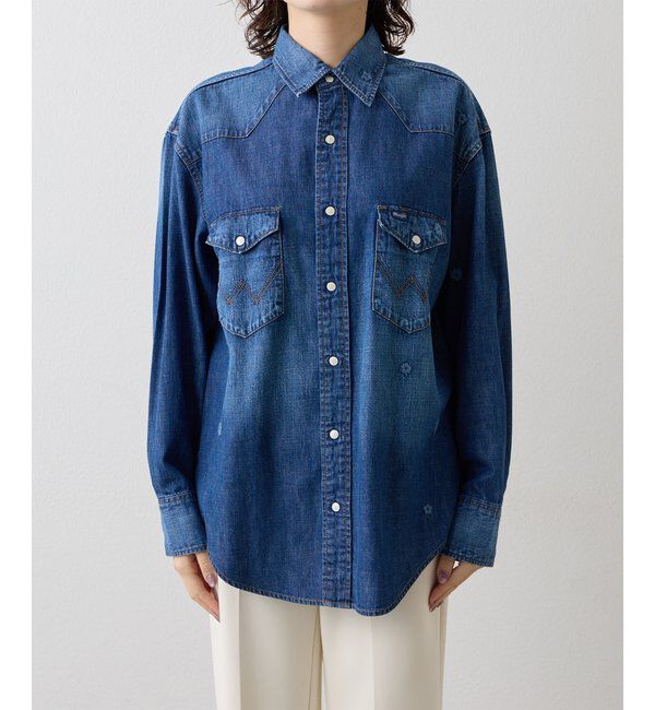  「【Wrangler】刺繍デニムシャツ」|シャツ・ブラウス|