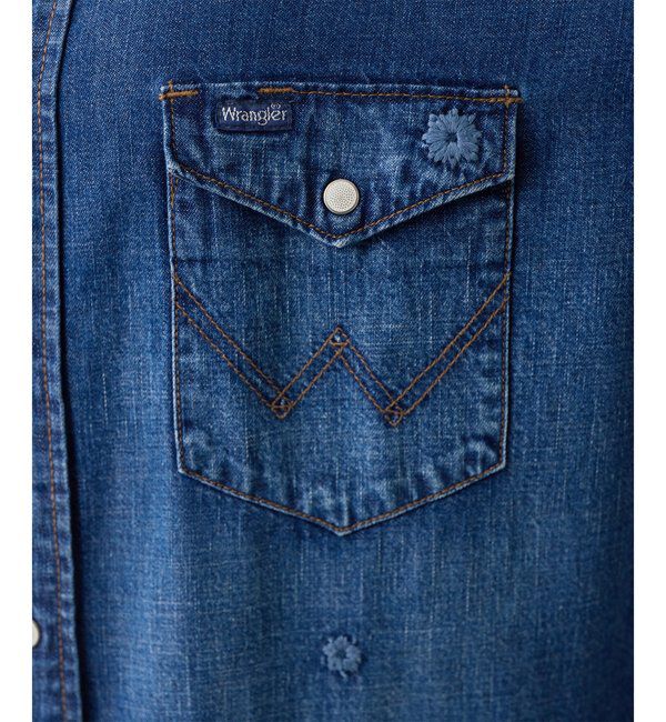  「【Wrangler】刺繍デニムシャツ」|シャツ・ブラウス|