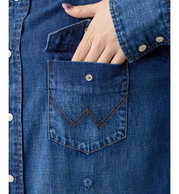  「【Wrangler】刺繍デニムシャツ」|シャツ・ブラウス|