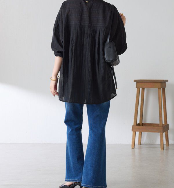  「【ロングシーズン着やすい】シャドーストライプオーバーシャツ」|シャツ・ブラウス|