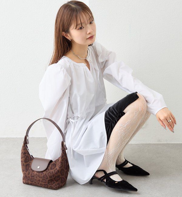  「バックリボンパフチュニックブラウス」|シャツ・ブラウス|