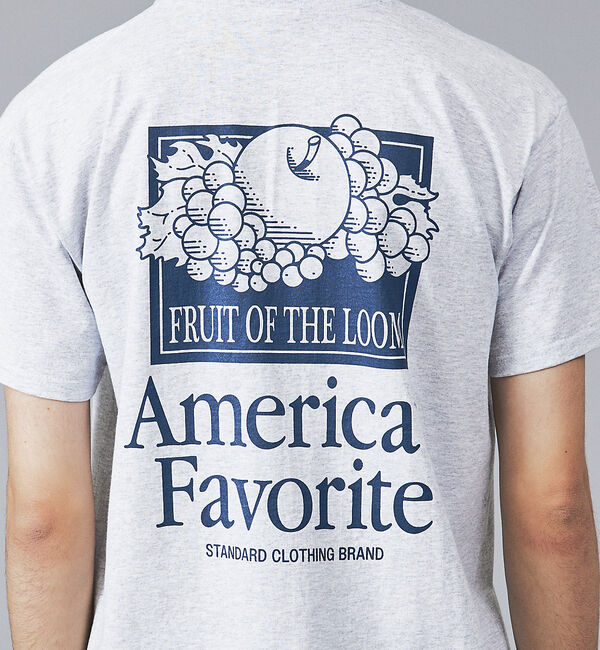 ABAHOUSE「【FRUIT OF THE LOOM】フロント＆バックプリント クルーネック シ」|Tシャツ・カットソー|