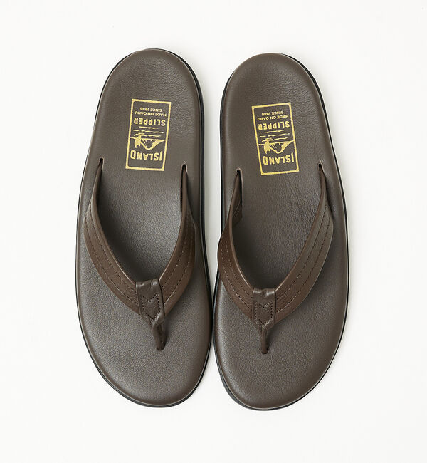 ABAHOUSE「【ISLAND SLIPPER / アイランドスリッパ】レザー トングサンダル」|サンダル|