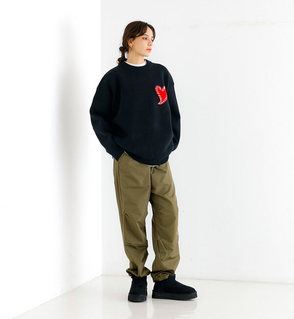 ABAHOUSE「【Revo.レボ】ワンポイントハートステッチルーズニット/ユニセックス/TH-3」|ニット・セーター|