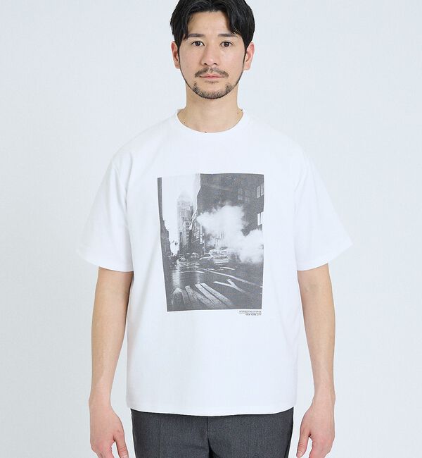 ABAHOUSE「【CITY PHOTO】 半袖Tシャツ」|Tシャツ・カットソー|