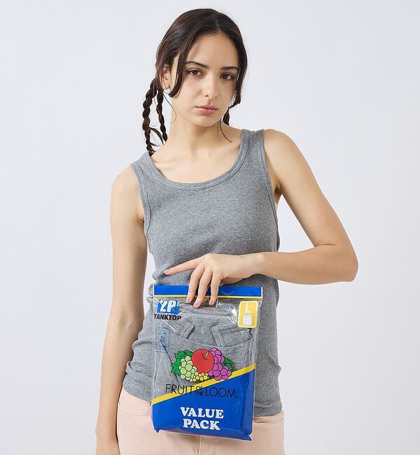 ABAHOUSE「【FRUIT OF THE LOOM/フルーツオブザルーム】バリューパック タン」|Tシャツ・カットソー|グレー