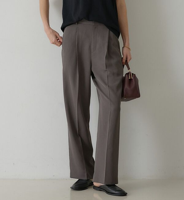 qualite「タックストレートパンツ」|その他|