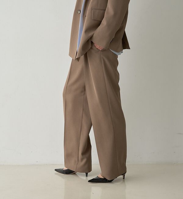 qualite「タックストレートパンツ」|その他|