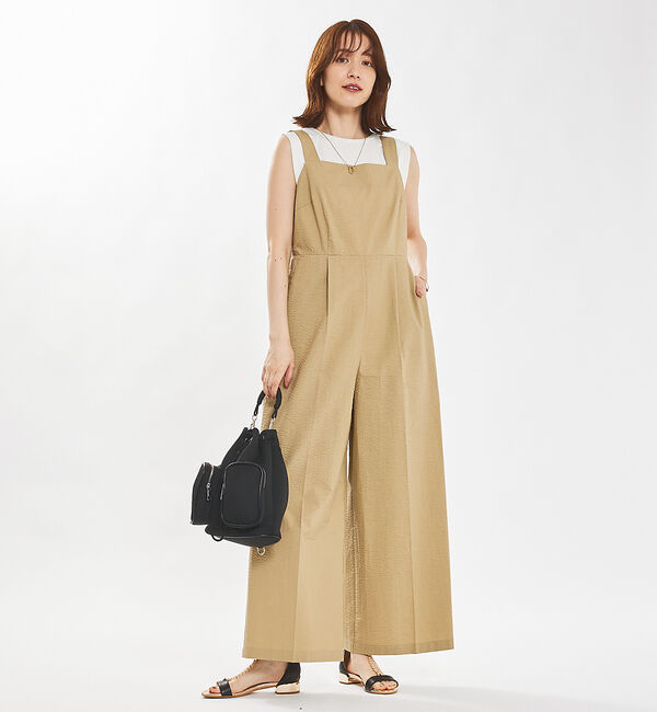 abahouse mavie「【大人のいちまんワンピ】サッカーサロペット」|オールインワン|