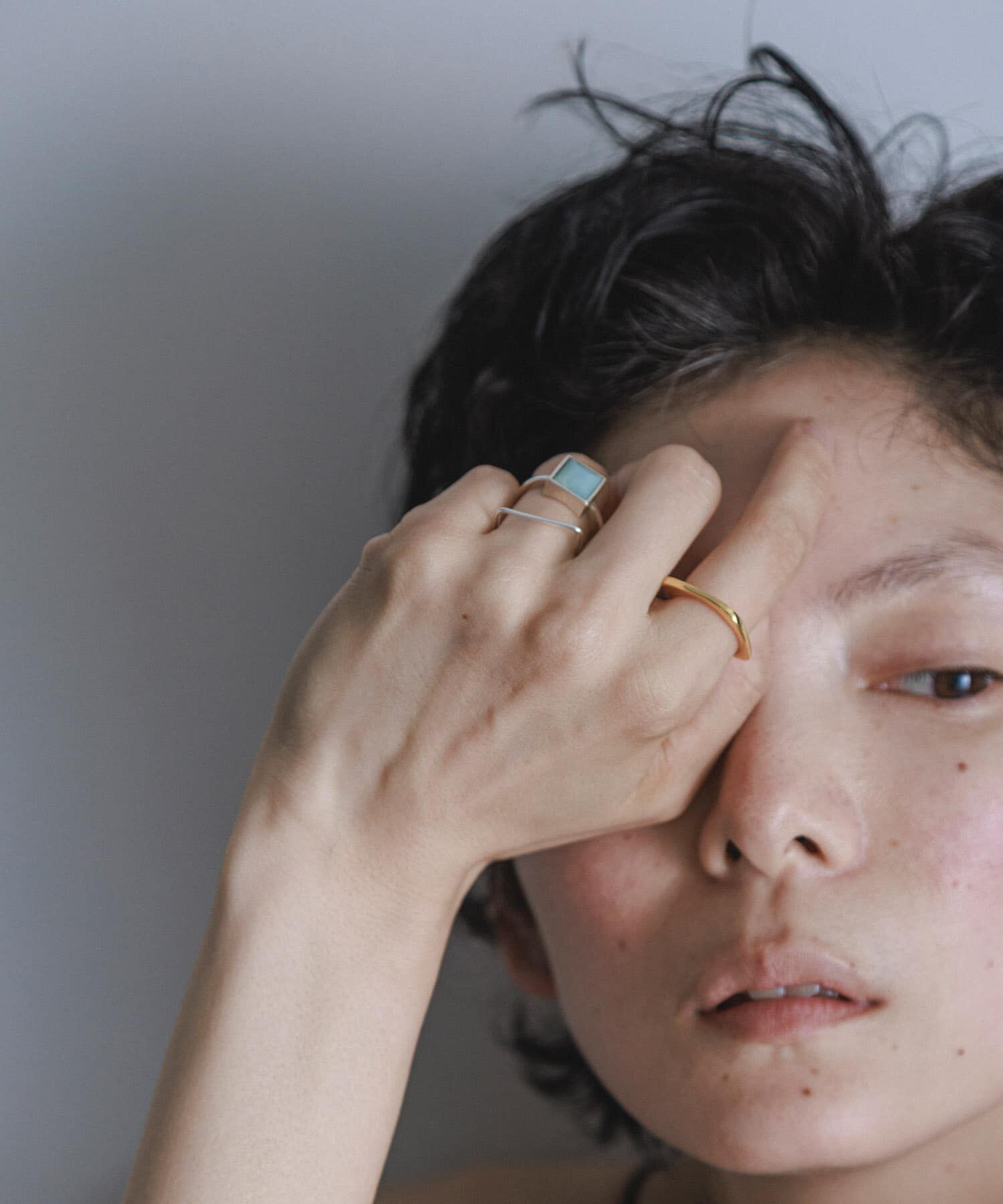 SMELLY「SMELLY so&rsquo;　square thin ring」|リング|