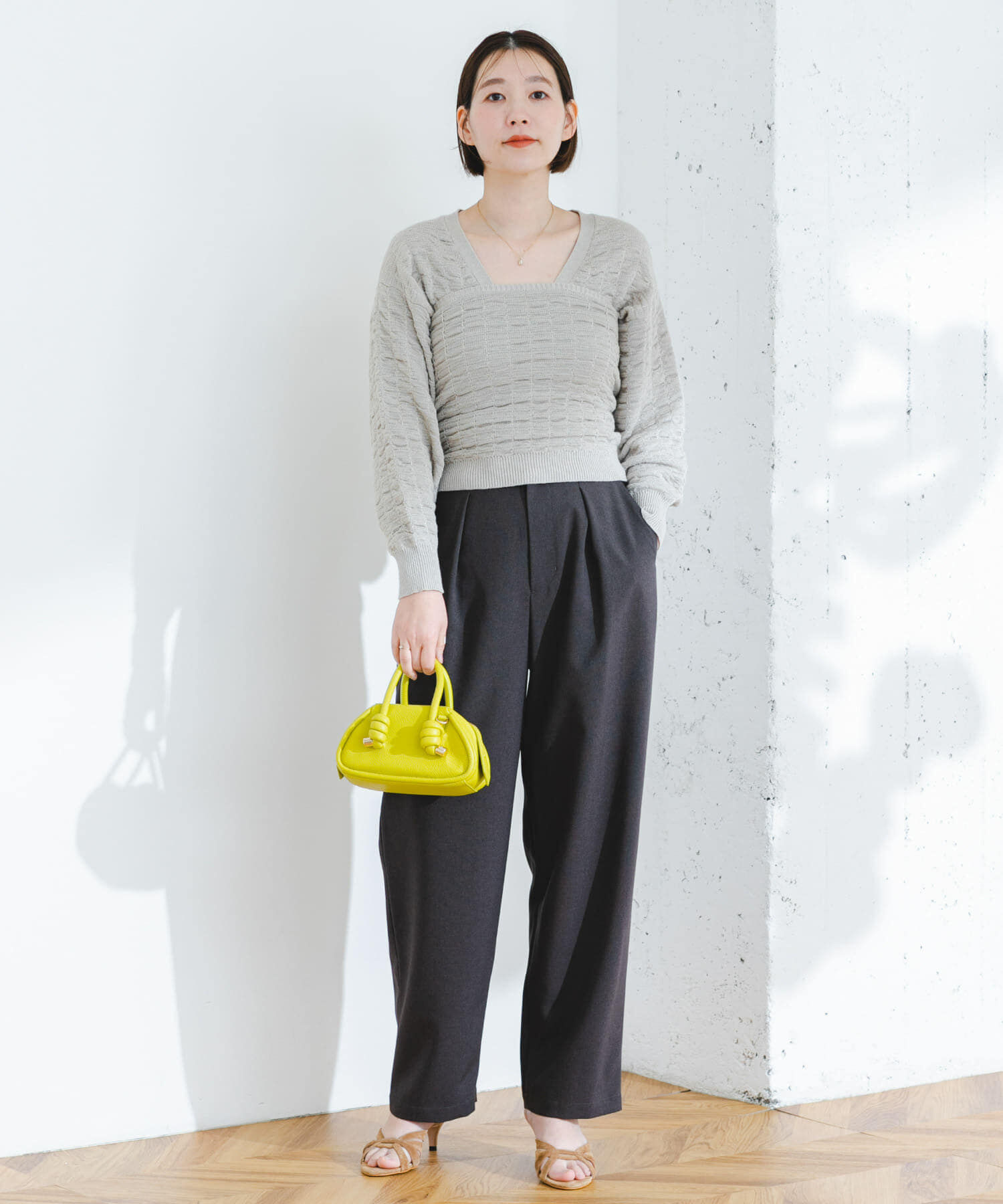 URBAN RESEARCH ROSSO「F by ROSSO　ラメニットビスチェ+カーディガン」|カーディガン|