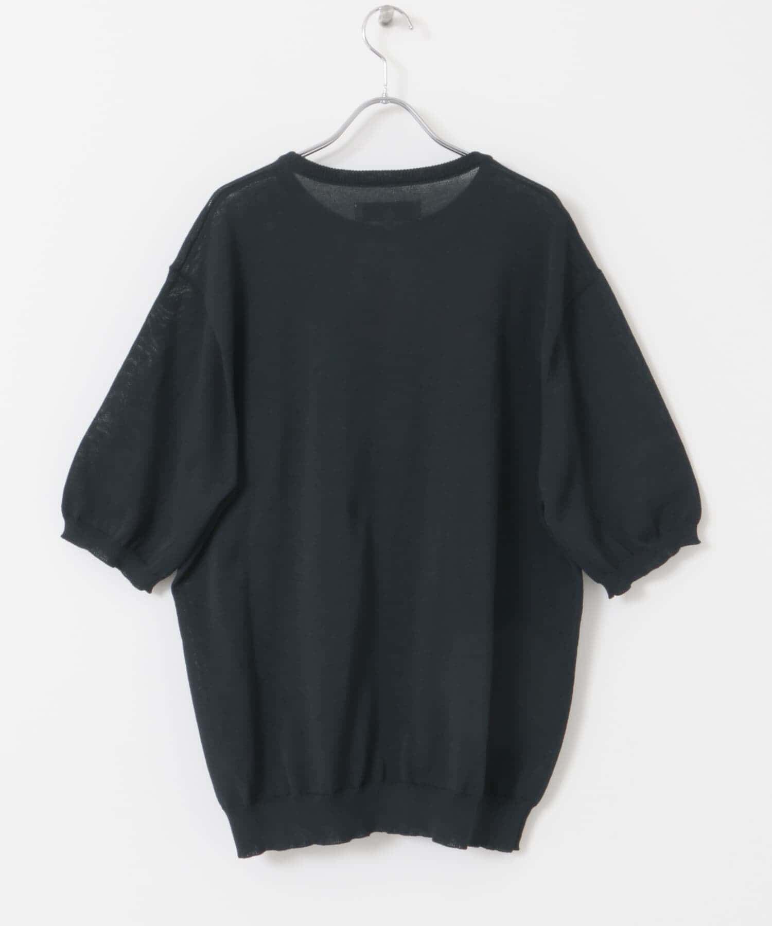 URBAN RESEARCH ROSSO「『UR TECH』AIRDRY半袖クルーニット」|ニット・セーター|