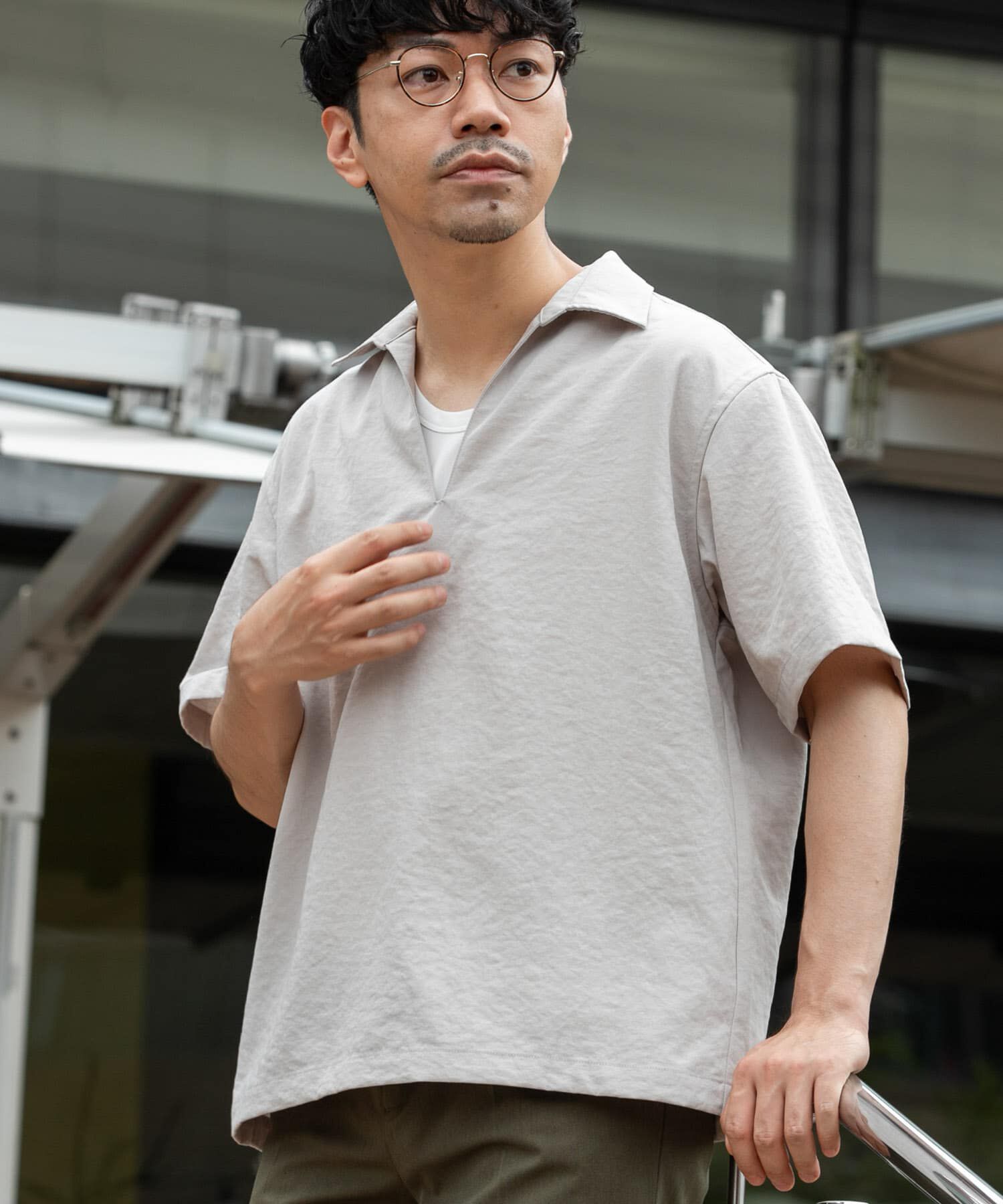 URBAN RESEARCH ROSSO「『セットアップ対応』『防シワ/速乾』ドライイージースキッパーシャツ」|シャツ・ブラウス|