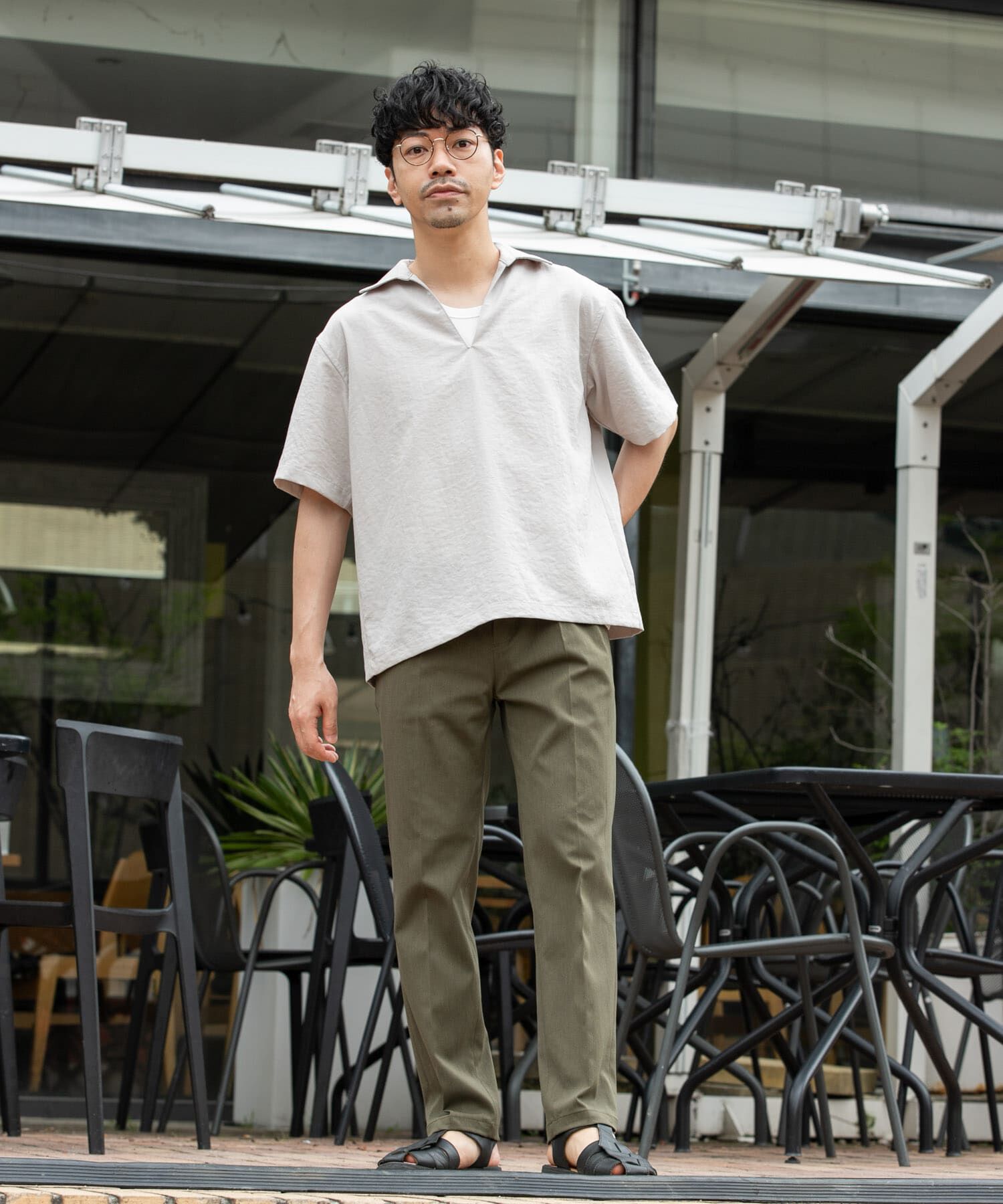 URBAN RESEARCH ROSSO「『セットアップ対応』『防シワ/速乾』ドライイージースキッパーシャツ」|シャツ・ブラウス|