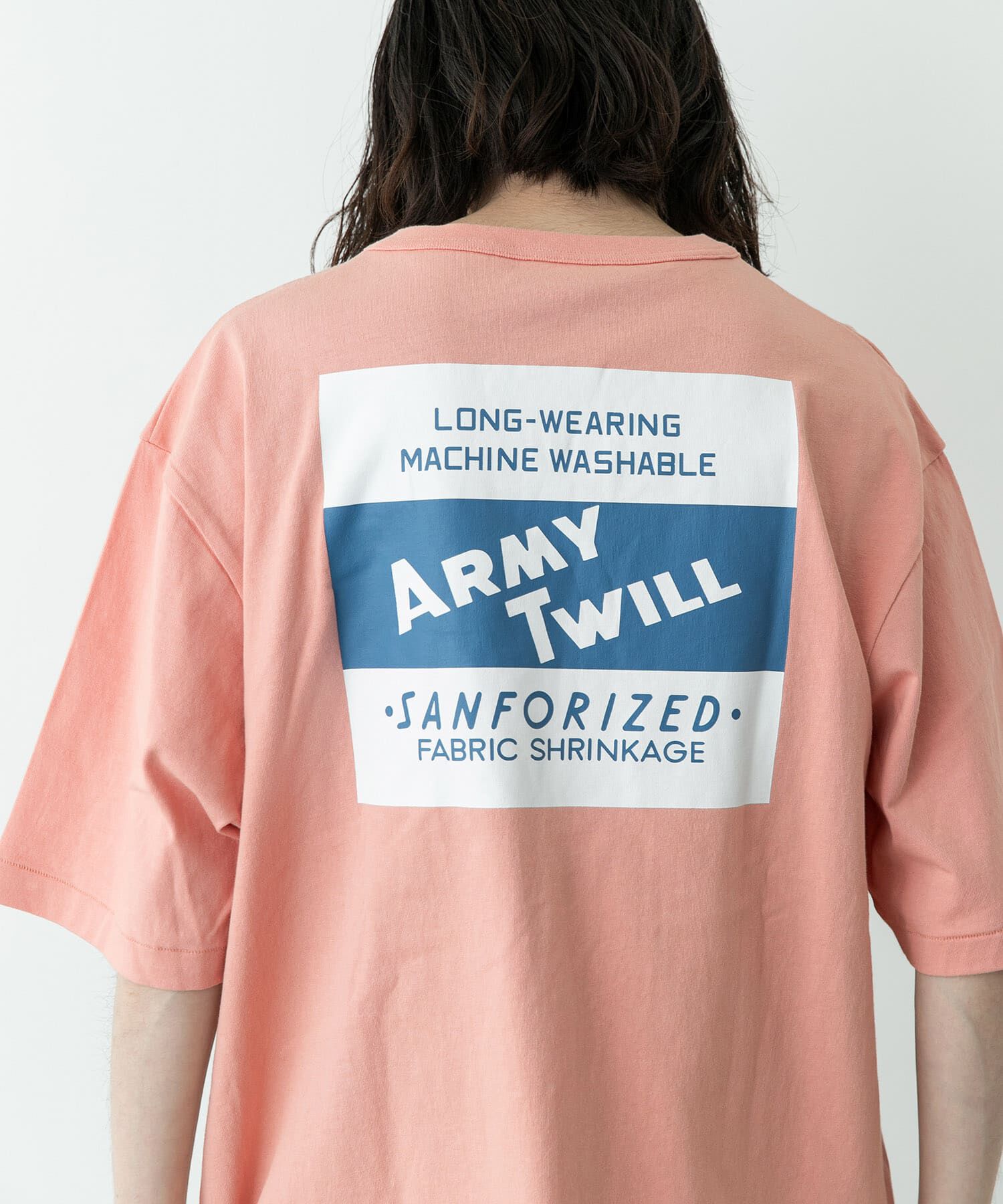 Sonny Label 「ARMY TWILL　PRINT HSTEE TAG」|Tシャツ・カットソー|ピンク