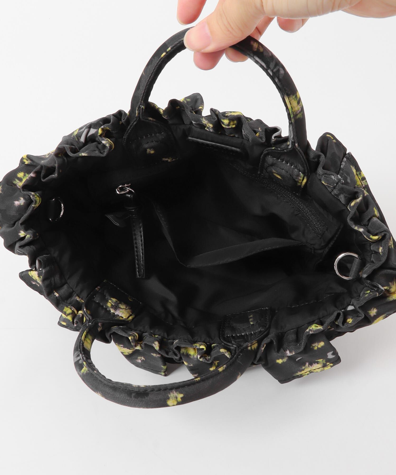 URBAN RESEARCH「GANNI　MINI SHOPPER RUFFLE PRINT」|ハンドバッグ|