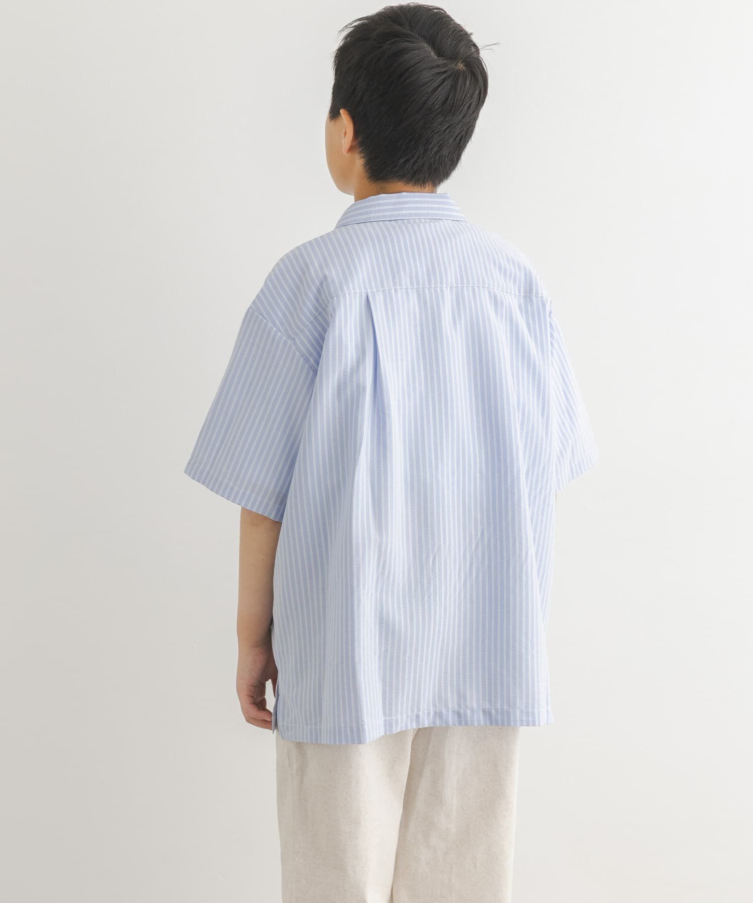 URBAN RESEARCH DOORS「『150サイズあり』ロゴ刺繍ストライプシャツ(KIDS)」|その他|