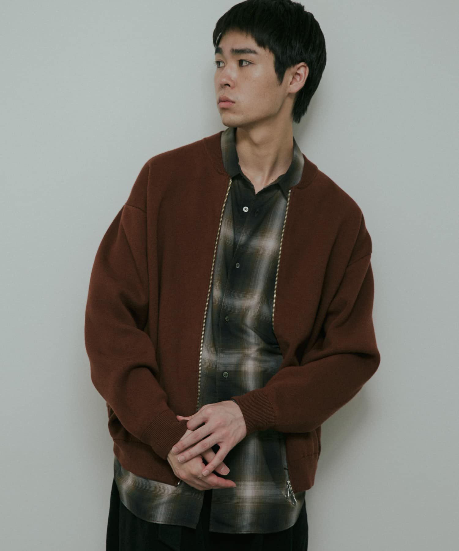 URBAN RESEARCH DOORS「CottonCashmere ZipBlouson」|ブルゾン・スタジャン|