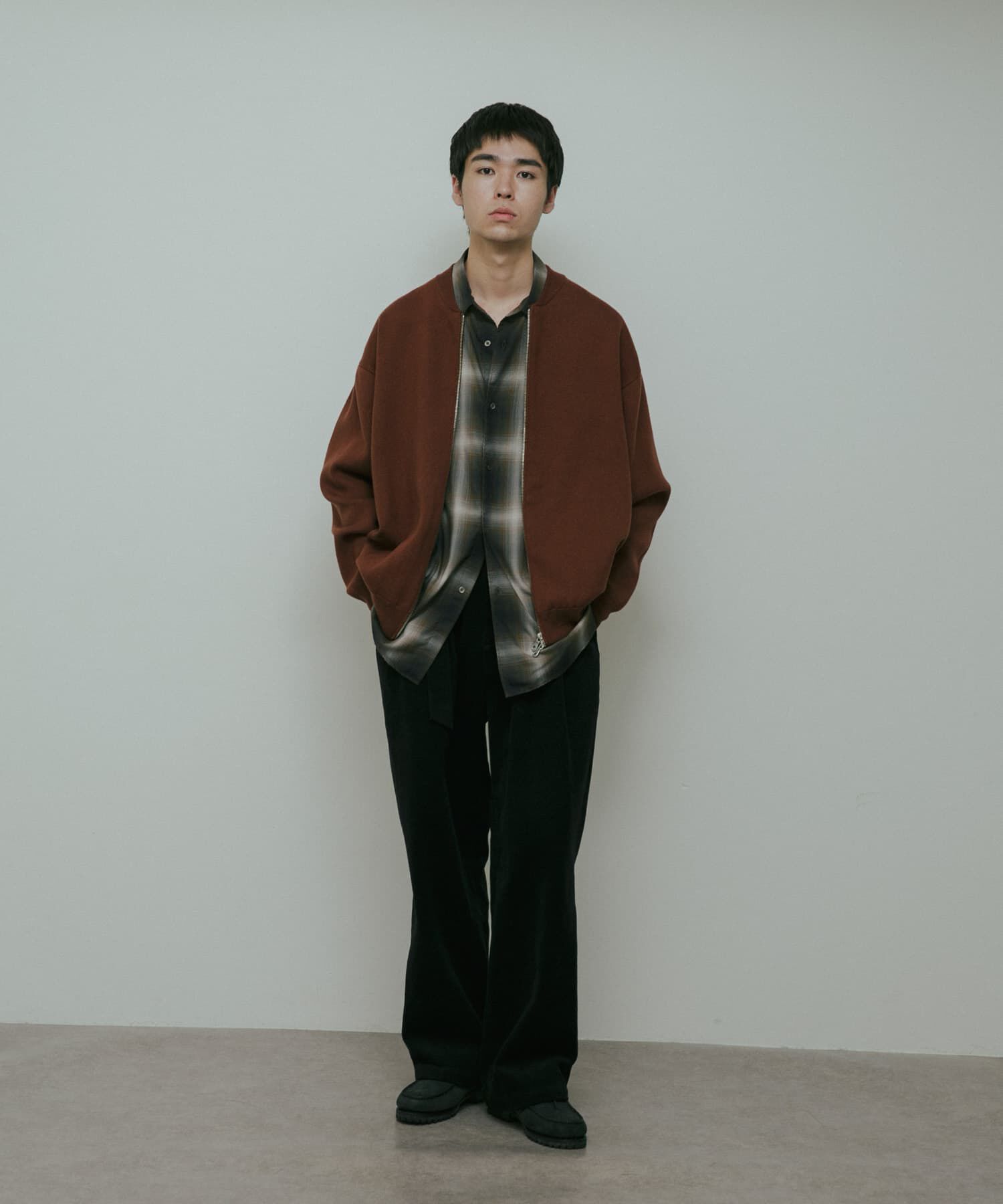 URBAN RESEARCH DOORS「CottonCashmere ZipBlouson」|ブルゾン・スタジャン|