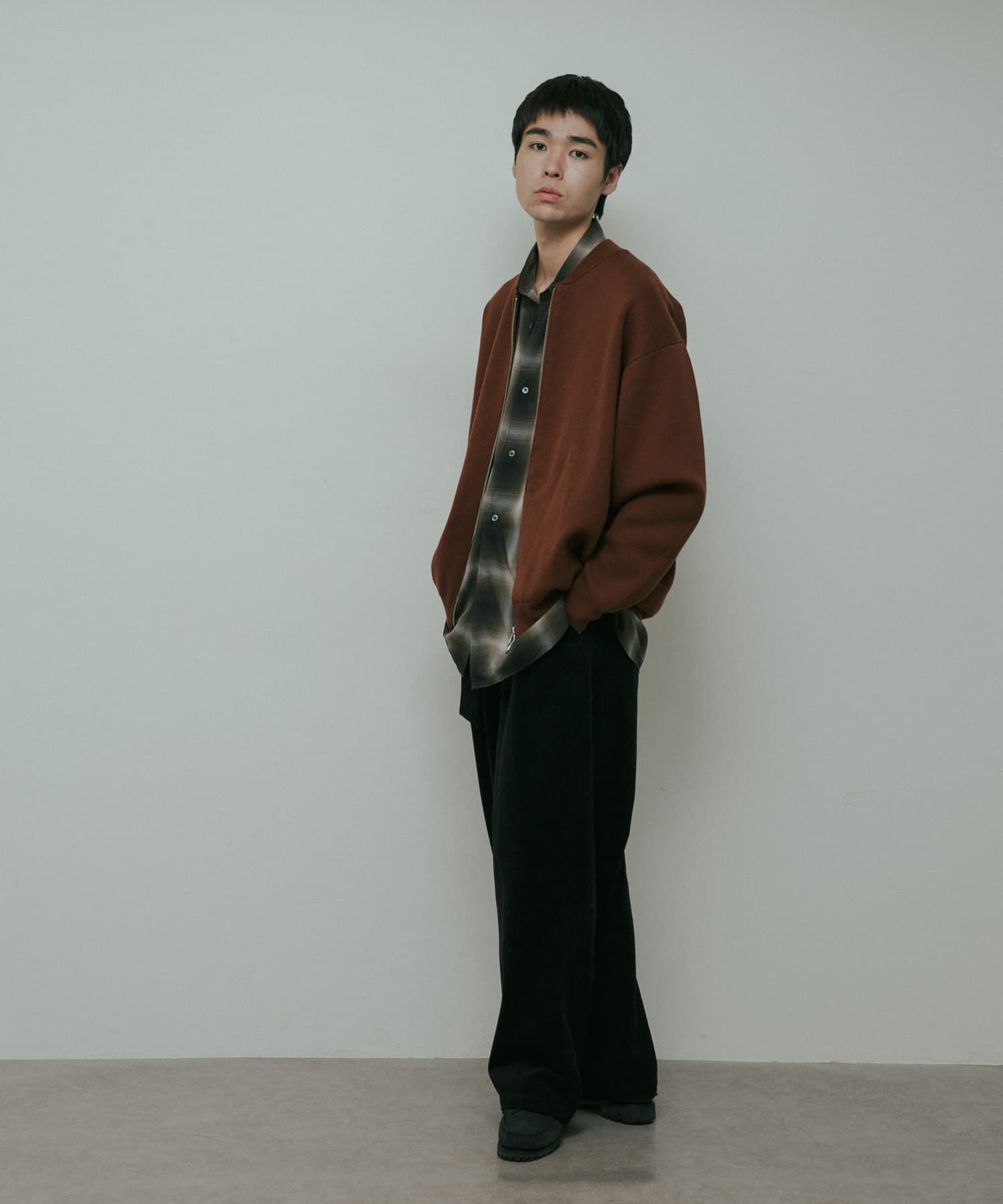 URBAN RESEARCH DOORS「CottonCashmere ZipBlouson」|ブルゾン・スタジャン|