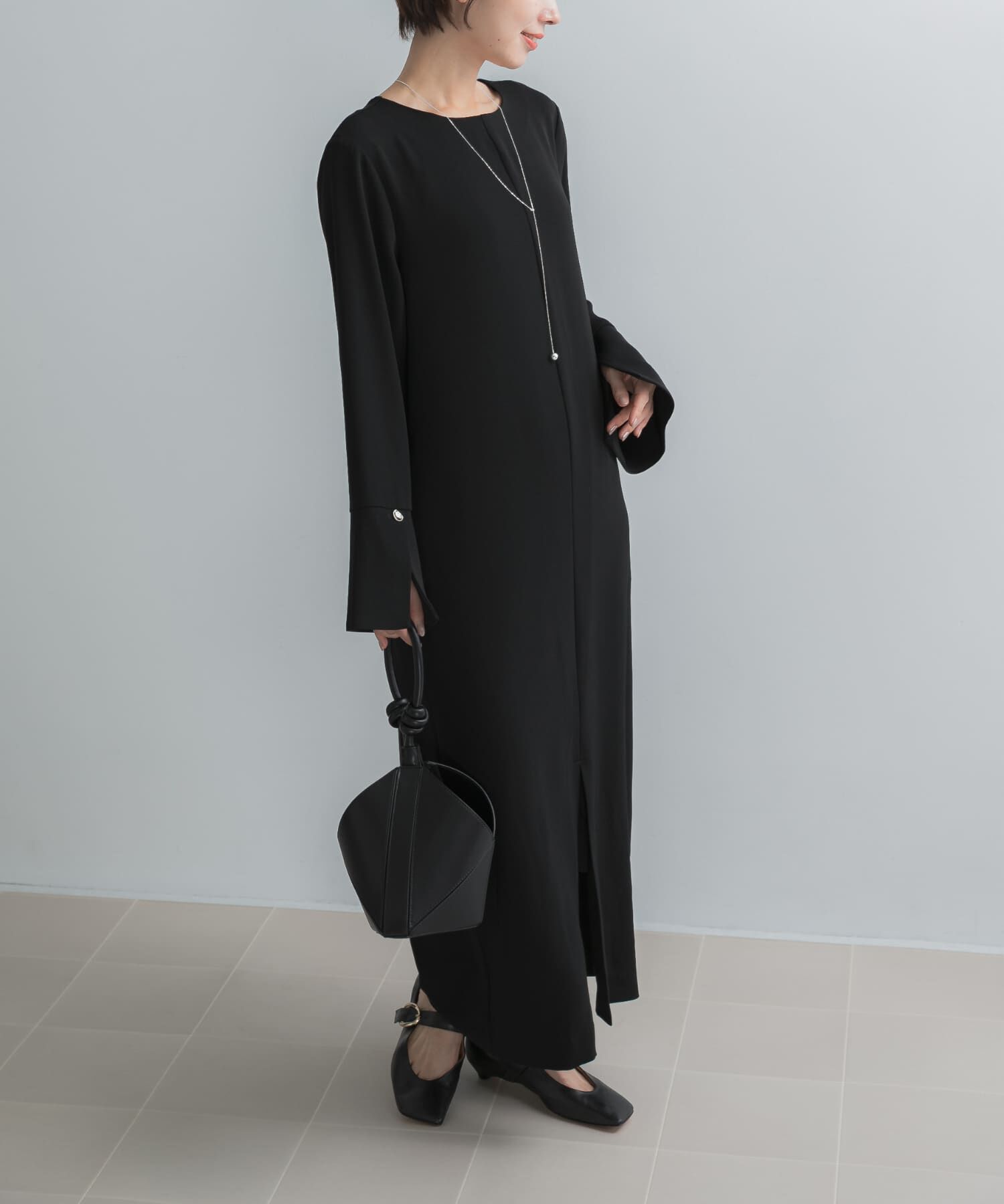 URBAN RESEARCH ROSSO「2wayフリルカラースリットスリーブワンピース」|ワンピース|