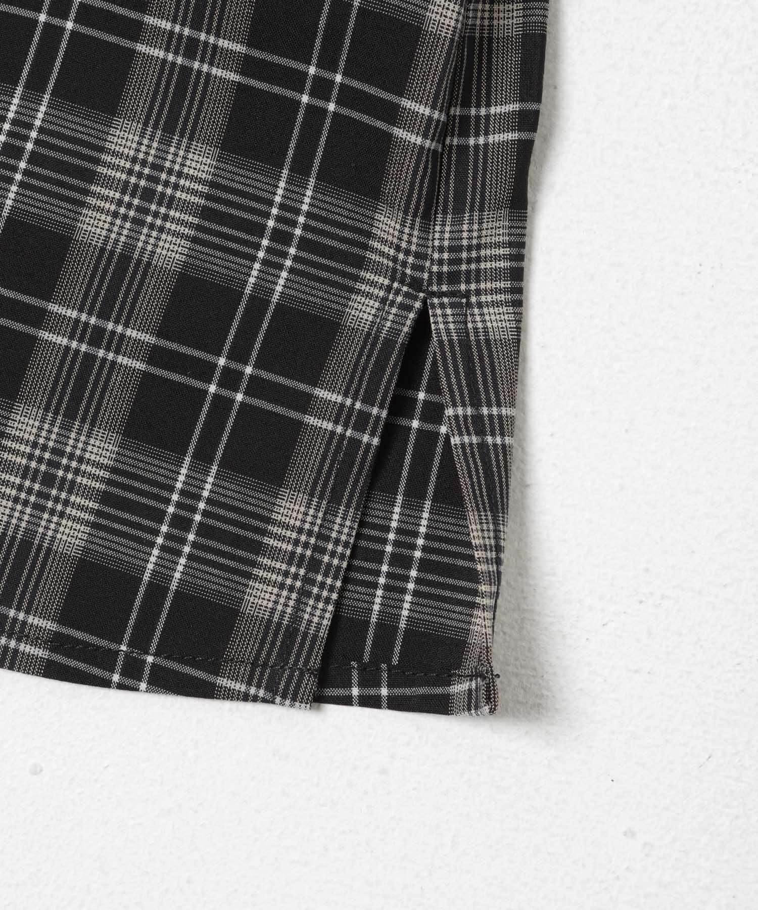 URBAN RESEARCH DOORS「フリルネックチェックブラウス 26AW」|シャツ・ブラウス|