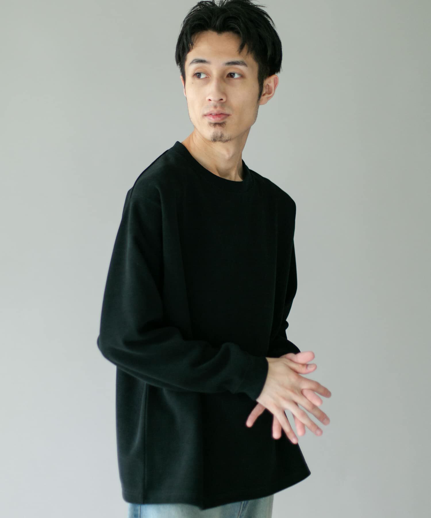URBAN RESEARCH DOORS「コーデュロイタッチクルーネックロングスリーブ Tシャツ」|Tシャツ・カットソー|